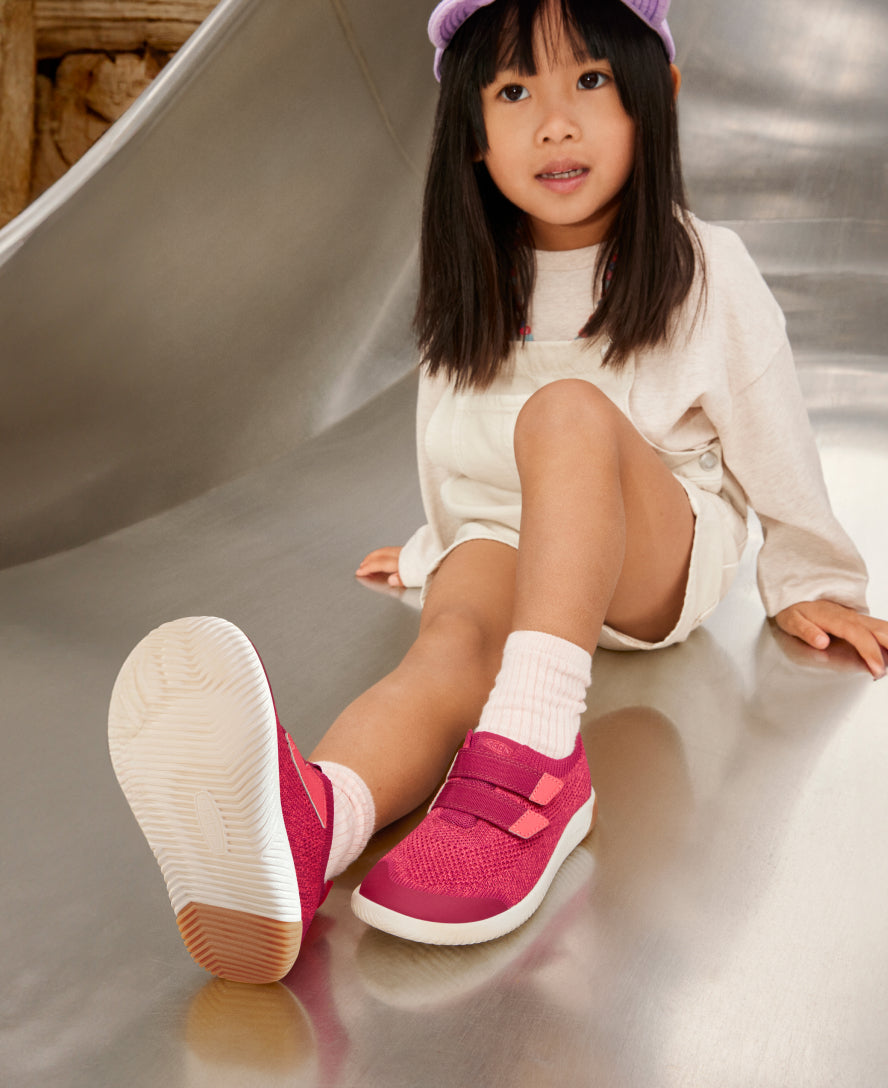 Keen Big Kids' KNX Knit Double Strap Beaujolais/Raspberry