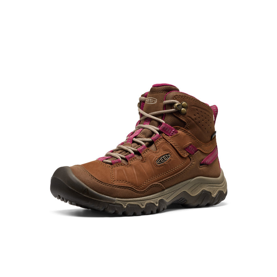Keen Women's Targhee IV Waterproof Hiking Boot Bison/Beaujolais