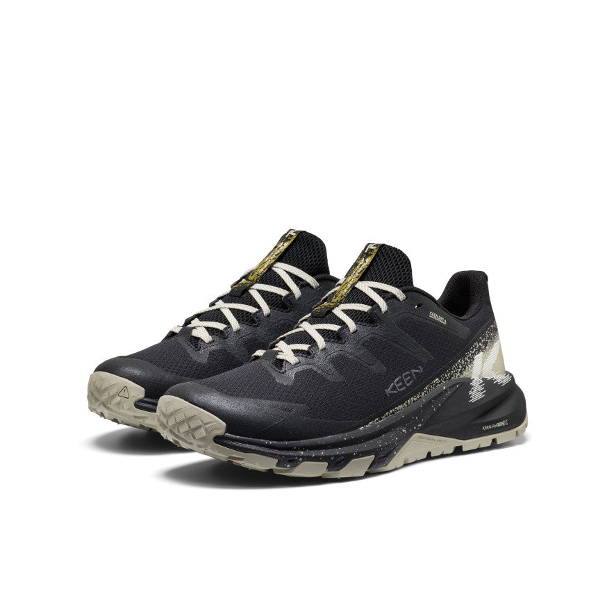 Keen Men's Targhee Apex Wide Waterproof Hiking Shoe Black/Abbey Stone
