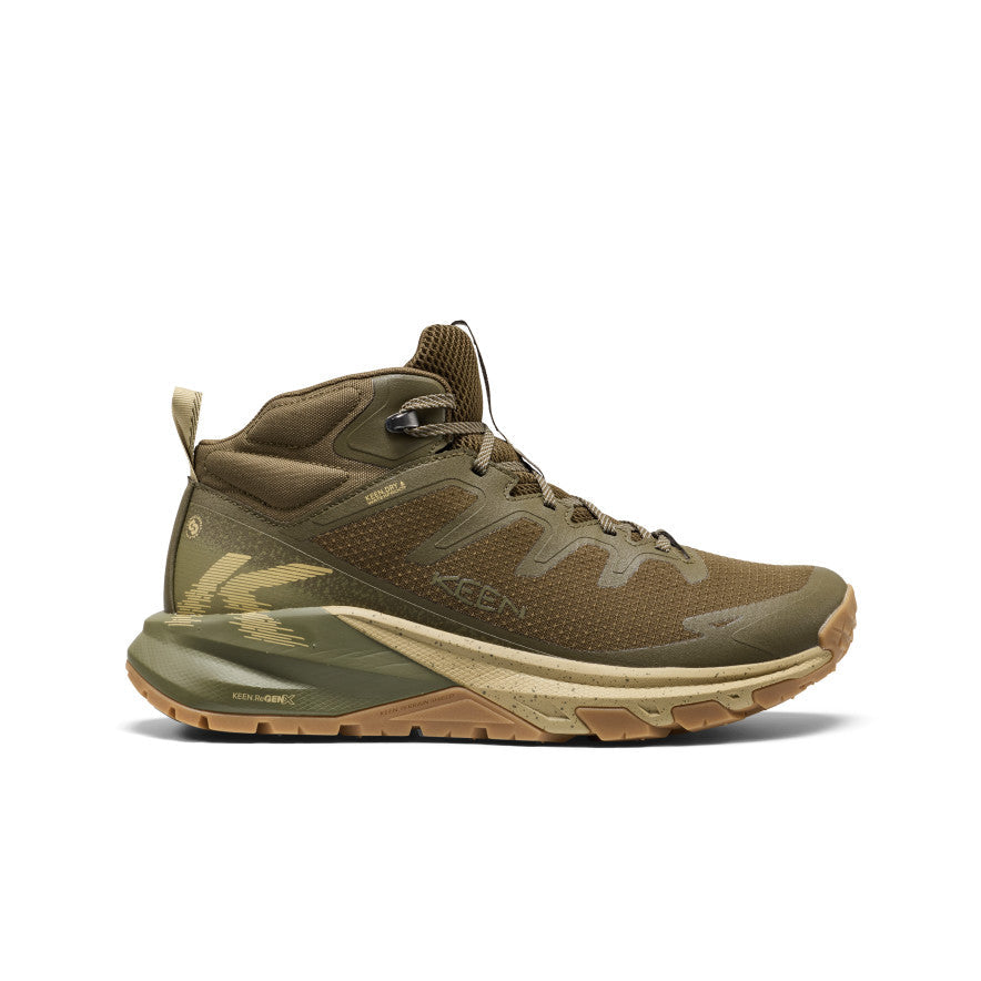 Keen Men's Targhee Apex Wide Waterproof Hiking Boot Dark Olive/Khaki