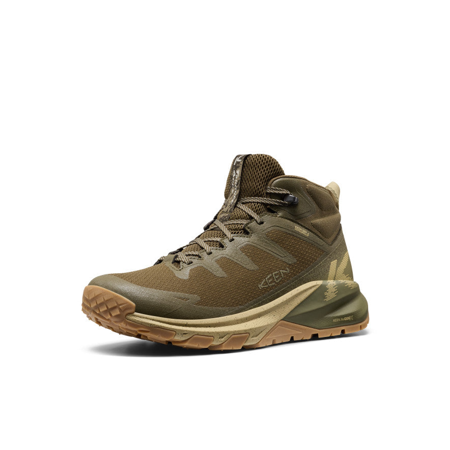 Keen Men's Targhee Apex Wide Waterproof Hiking Boot Dark Olive/Khaki