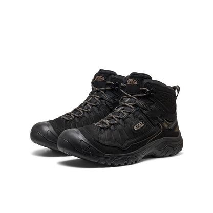 Keen Men's Targhee IV Wide Waterproof Hiking Boot Triple Black