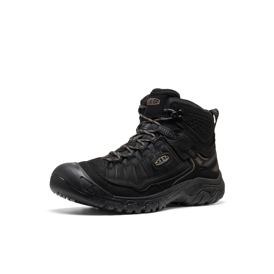 Keen Men's Targhee IV Wide Waterproof Hiking Boot Triple Black
