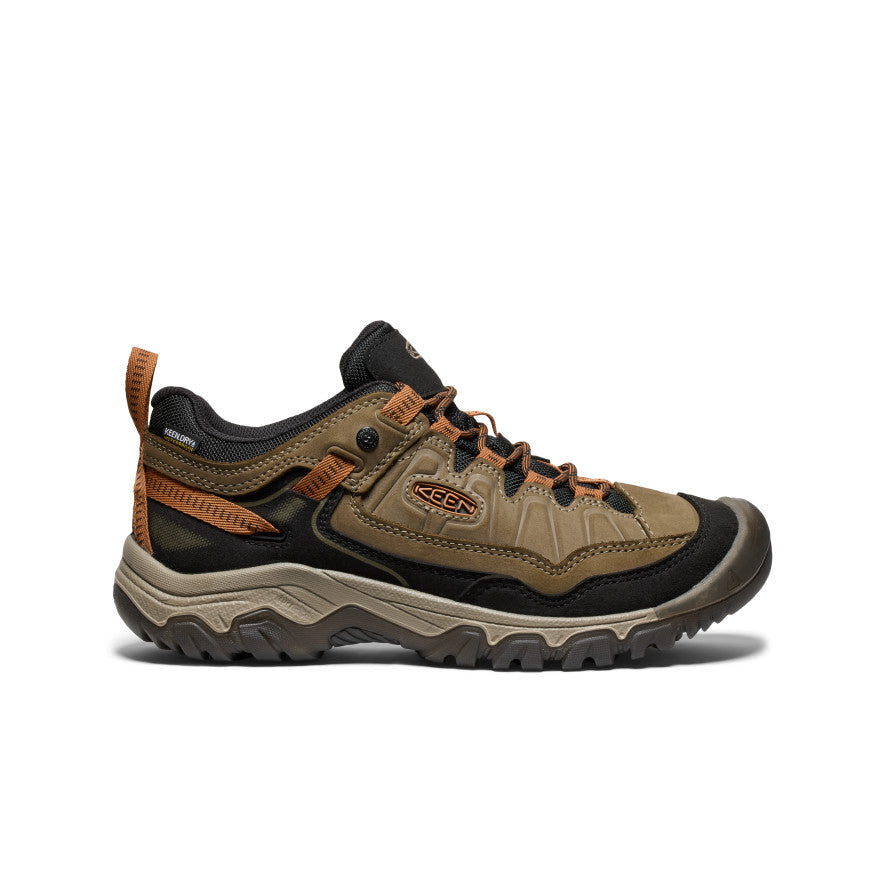 Keen Men's Targhee IV Waterproof Hiking Shoe Sea Turtle/Roasted Pecan