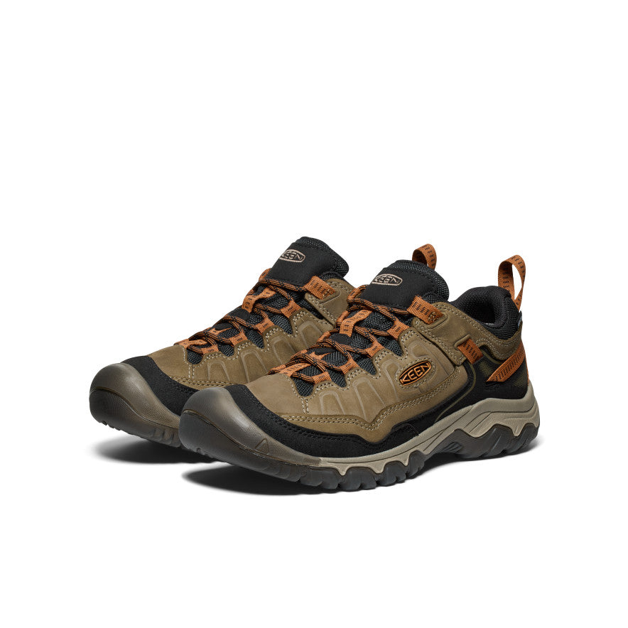 Keen Men's Targhee IV Waterproof Hiking Shoe Sea Turtle/Roasted Pecan
