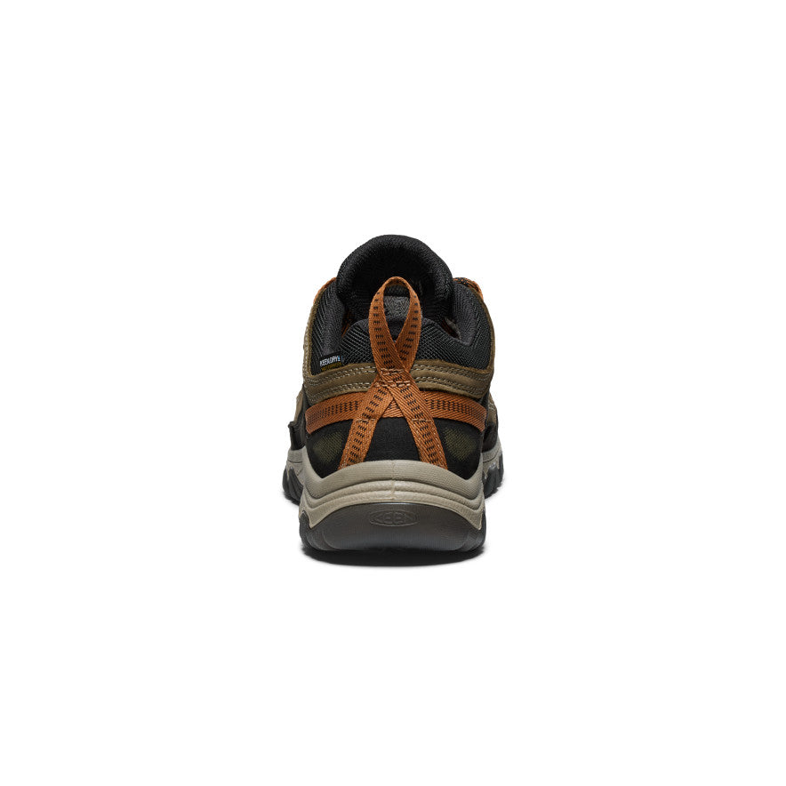 Keen Men's Targhee IV Waterproof Hiking Shoe Sea Turtle/Roasted Pecan