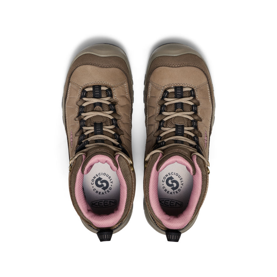 Keen Women's Targhee IV Waterproof Hiking Boot Brindle/Nostalgia Rose