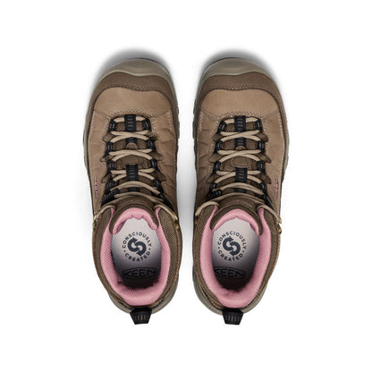 Keen Women's Targhee IV Waterproof Hiking Boot Brindle/Nostalgia Rose