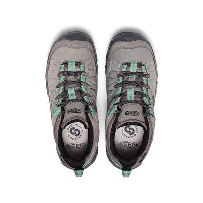 Keen Women's Targhee IV Wide Waterproof Hiking Shoe Alloy/Granite Green