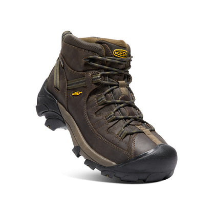 Keen Men's Targhee II Mid Waterproof Hiking Boots Canteen/Dark Olive
