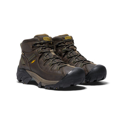 Keen Men's Targhee II Waterproof Mid Wide Canteen/Dark Olive