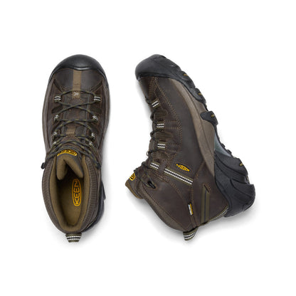 Keen Men's Targhee II Waterproof Mid Wide Canteen/Dark Olive