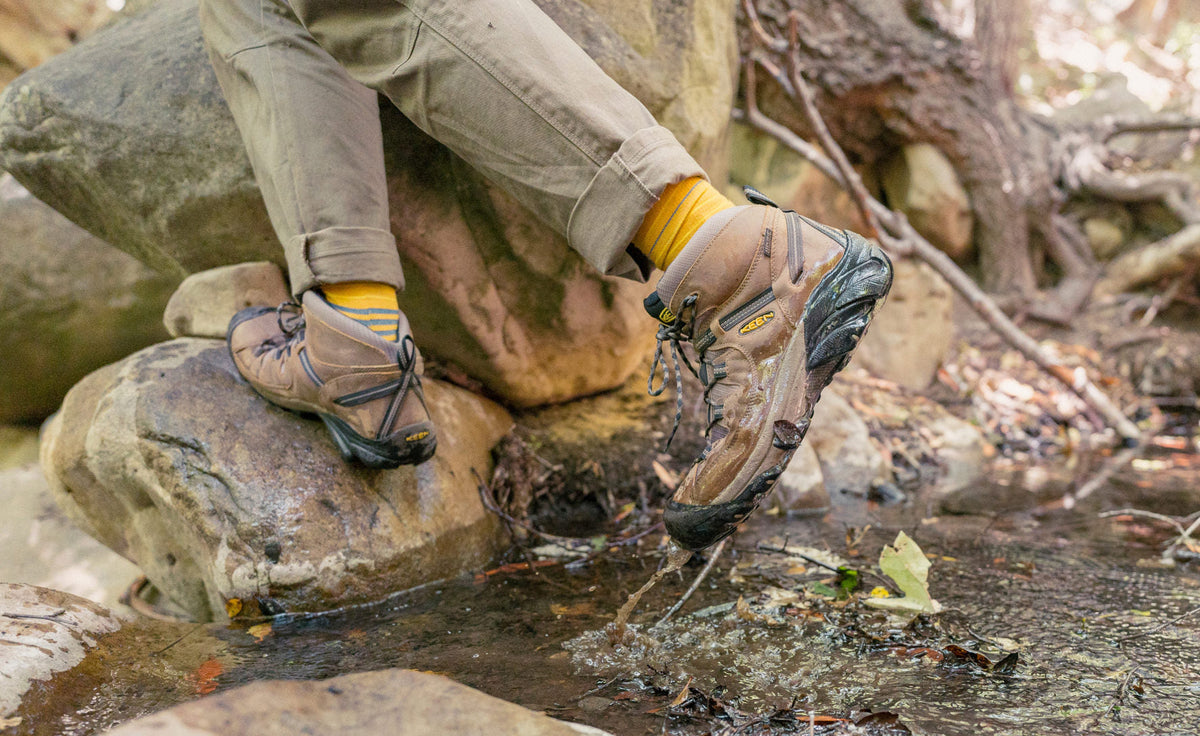 Keen Men's Targhee II Waterproof Mid Wide Shitake/Brindle
