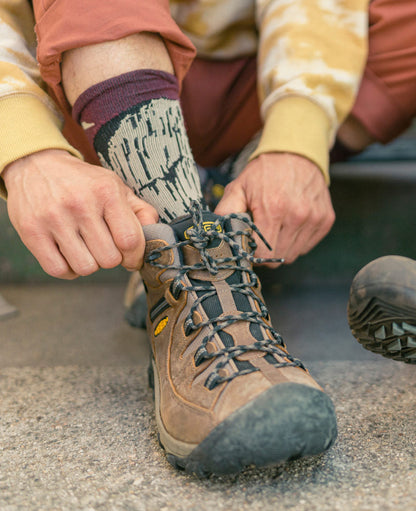 Keen Men's Targhee II Waterproof Mid Wide Shitake/Brindle