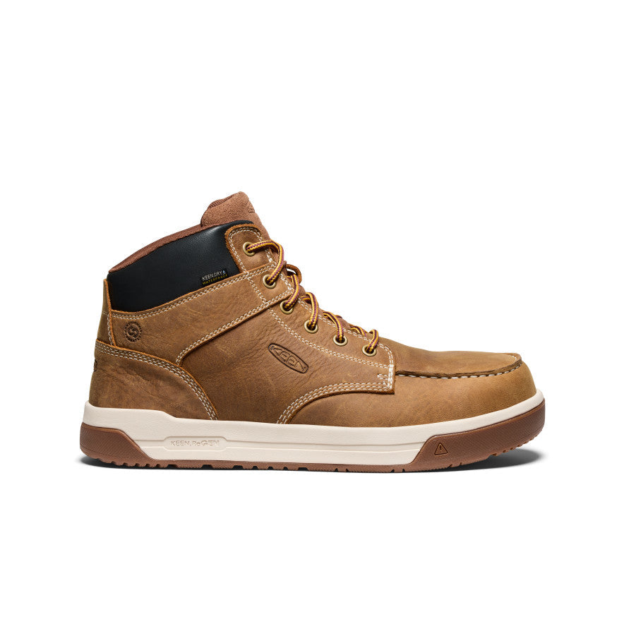 Keen Men's Gibson Waterproof Work Boot (Carbon Toe) Belgian/Gum