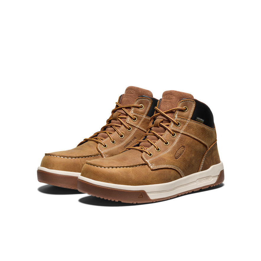 Keen Men's Gibson Waterproof Work Boot (Carbon Toe) Belgian/Gum