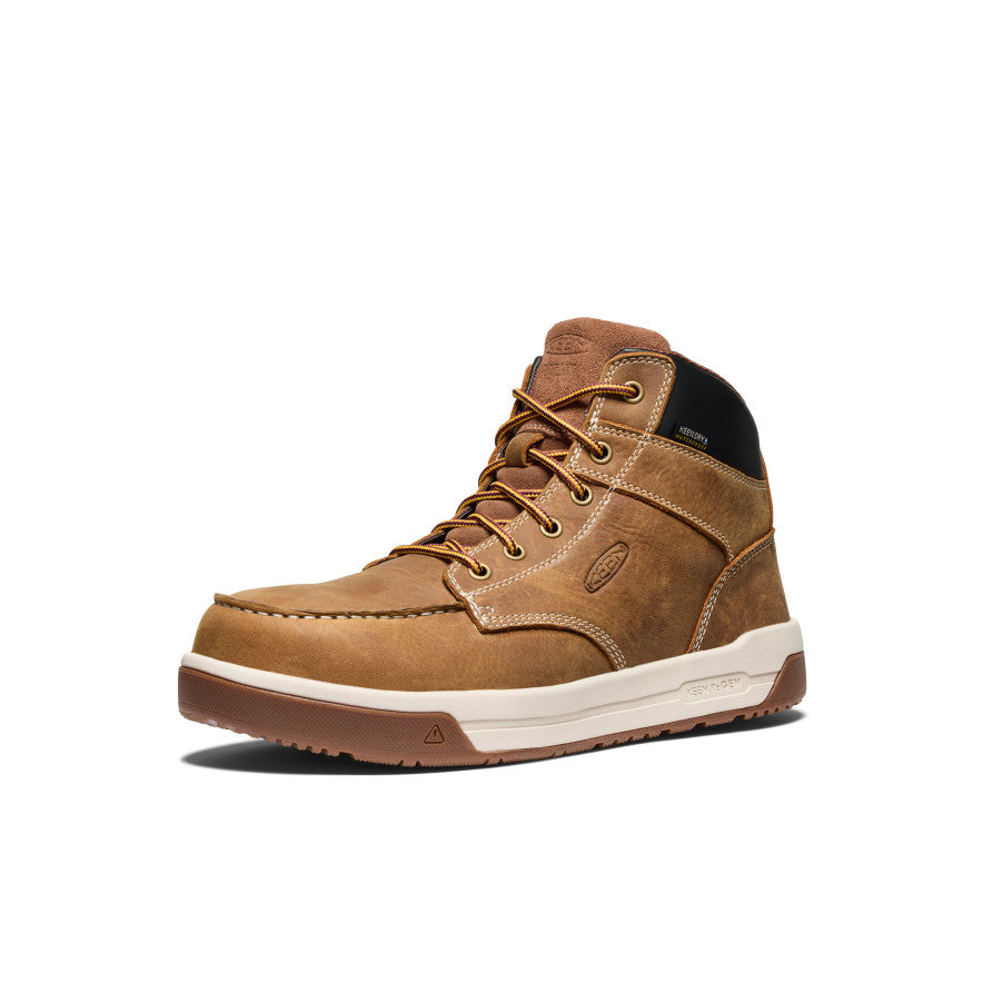 Keen Men's Gibson Waterproof Work Boot (Carbon Toe) Belgian/Gum