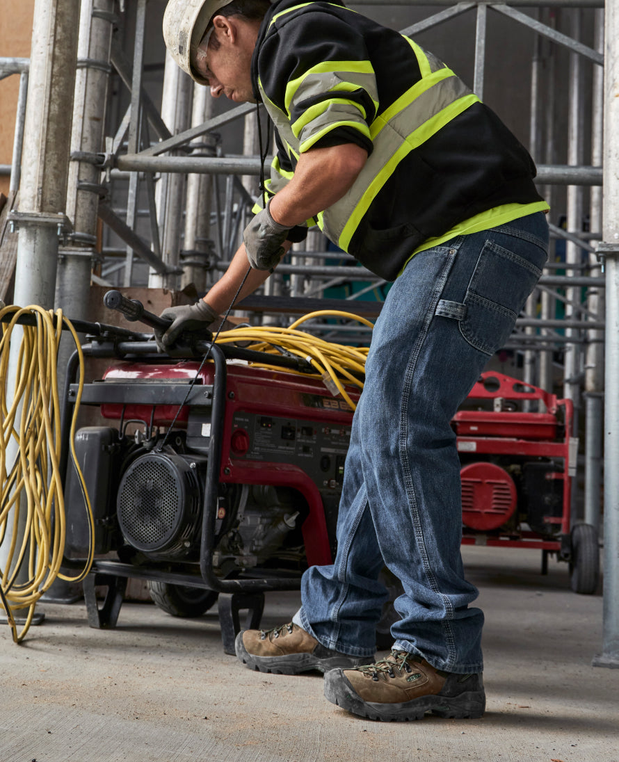 Keen Men's Pittsburgh Energy 6" Waterproof Boot (Soft Toe) Cascade Brown/Black
