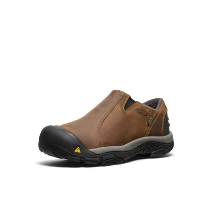 Keen Men's Brixen Waterproof Shoe Wide Slate Black/Madder Brown