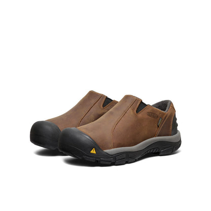 Keen Men's Brixen Waterproof Shoe Wide Slate Black/Madder Brown
