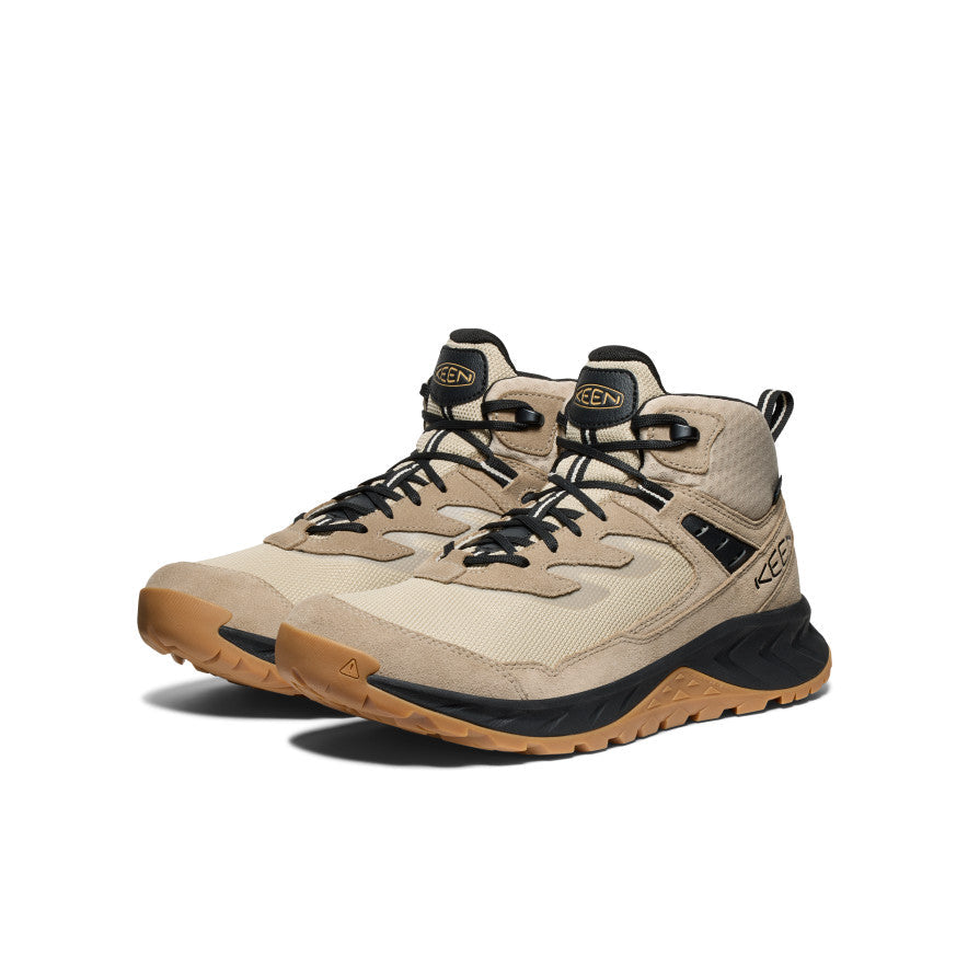 Keen Men's Hightrail Waterproof Wide Hiking Boot Brindle/Oak Buff