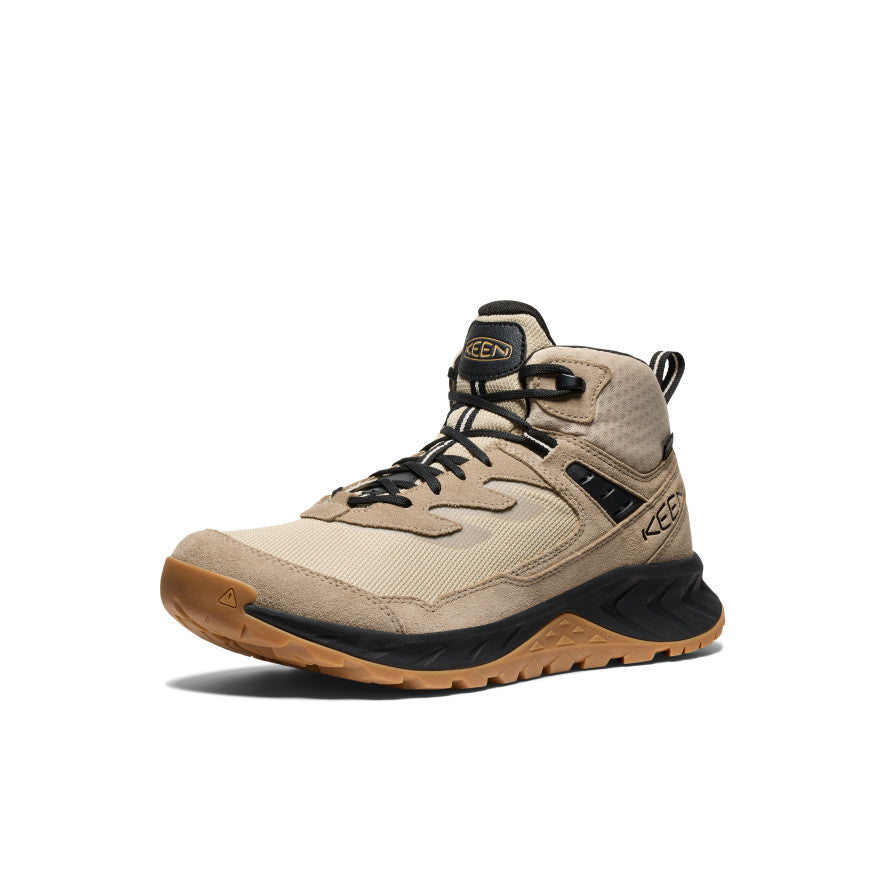 Keen Men's Hightrail Waterproof Wide Hiking Boot Brindle/Oak Buff