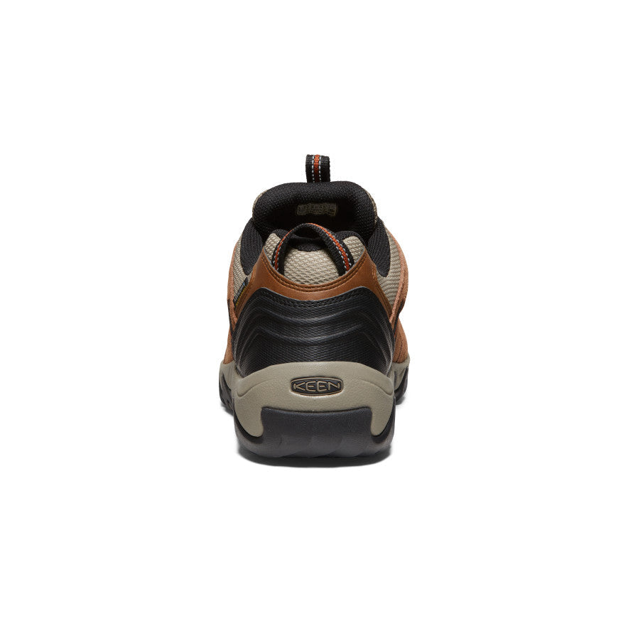 Keen Men's Headout Waterproof Hiking Shoe Bison/Fossil Orange