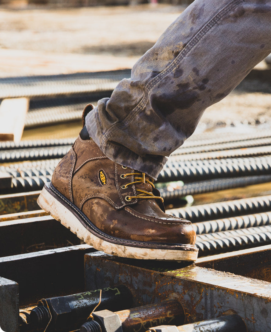 Keen Men's Cincinnati 6" Boot (Soft Toe) Belgian/Sandshell