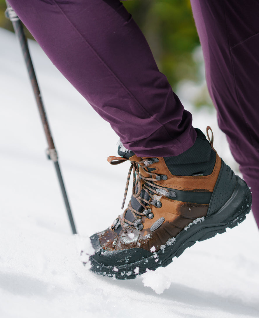 Keen Men's Revel IV Polar Waterproof Boot Black/Lemon Curry