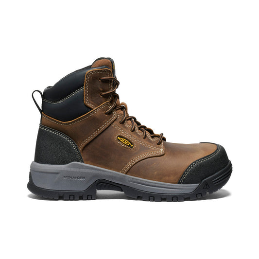 Keen Women's Evanston 6" ESD Boot (Carbon Toe) Bison/Black