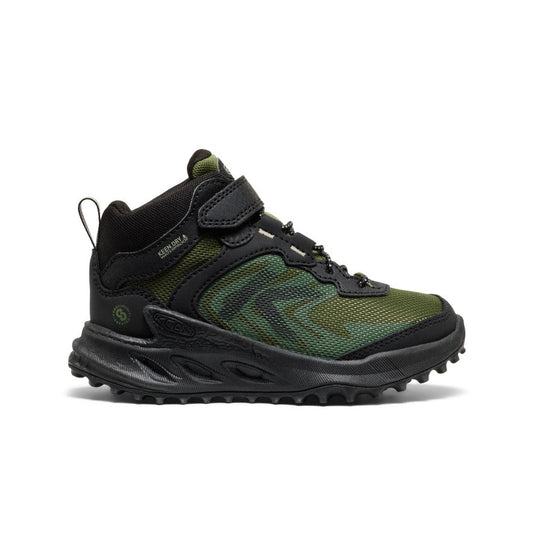 Keen Little Kids' Zionic Waterproof Hiker Black/Bronze Green