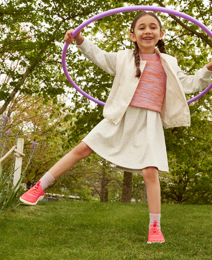 Keen Big Kids' KNX Knit Sneaker Iguana/Evening Primrose
