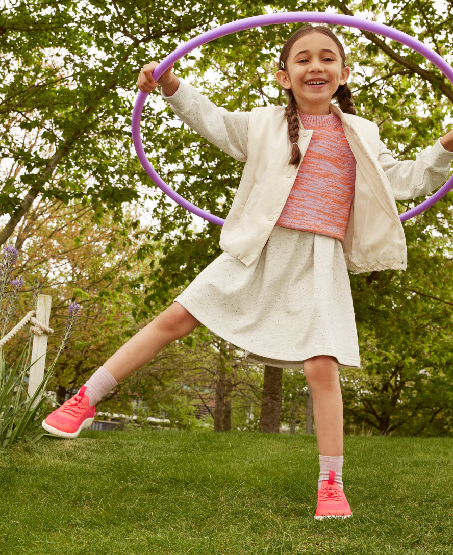 Keen Big Kids' KNX Knit Sneaker Dubarry/Star White