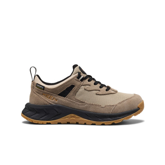 Keen Big Kids' Hightrail Waterproof Hiking Shoe Brindle/Oak Buff