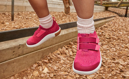 Keen Big Kids' KNX Knit Double Strap Beaujolais/Raspberry