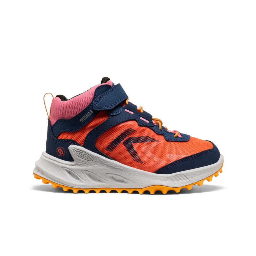 Keen Little Kids' Zionic Waterproof Hiker Naval Academy/Nasturtium
